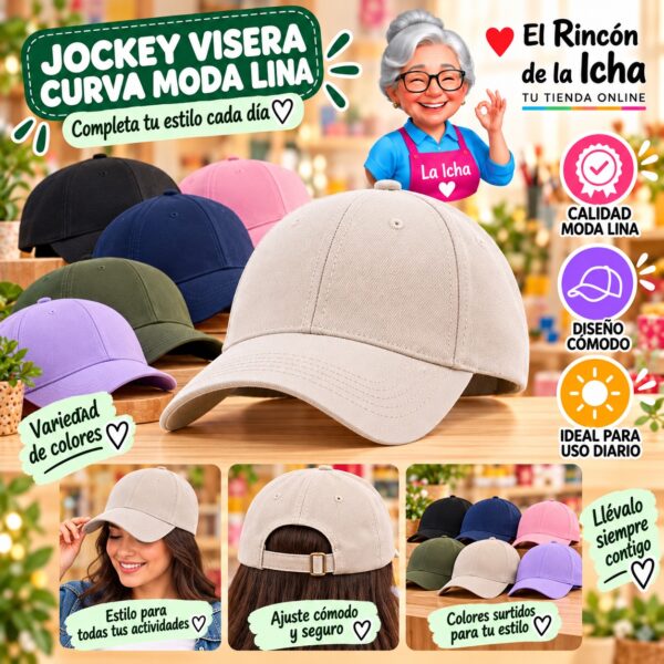 RI-ML-00548 Jockey Visera Curva Moda Lina Diseño 900757