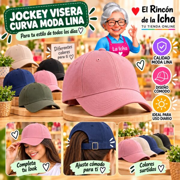 RI-ML-00549 Jockey Visera Curva Moda Lina Diseño 900764