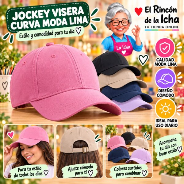 RI-ML-00551 Jockey Visera Curva Moda Lina Diseño 900788