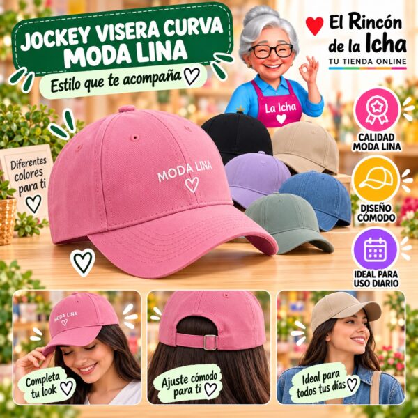RI-ML-00559 Jockey Visera Curva Moda Lina Diseño 900767