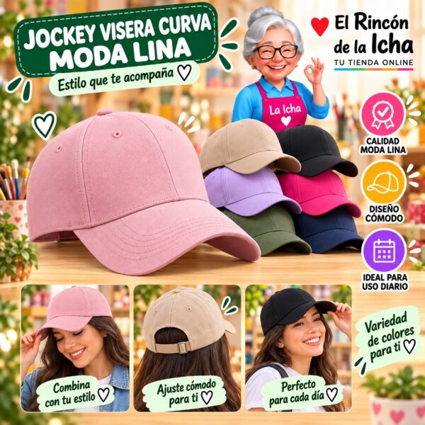 RI-ML-00561 Jockey Visera Curva Moda Lina Diseño 900784