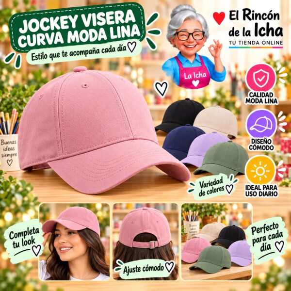 RI-ML-00562 Jockey Visera Curva Moda Lina Diseño 900643