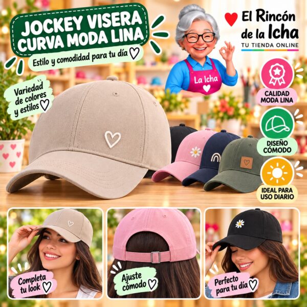 RI-ML-00565 Jockey Visera Curva Moda Lina Diseño 900701