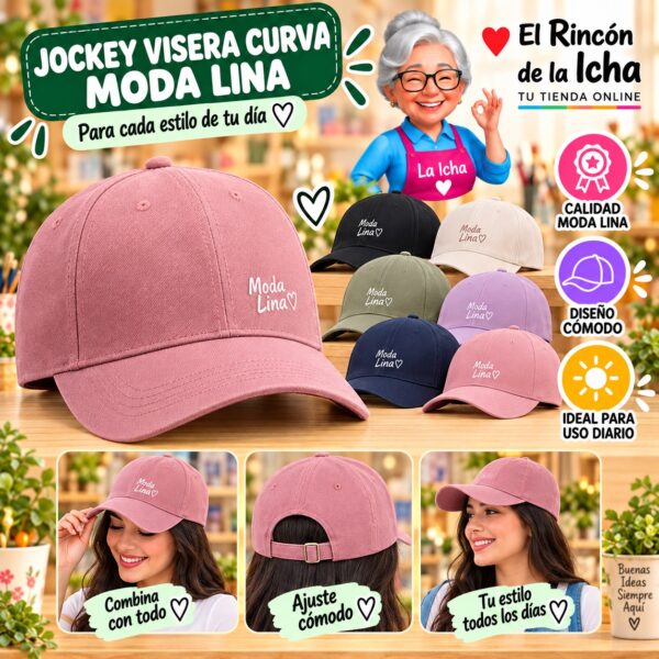 RI-ML-00569 Jockey Visera Curva Moda Lina Diseño 900786