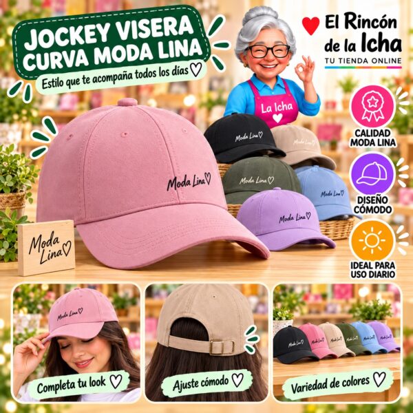 RI-ML-00570 Jockey Visera Curva Moda Lina Diseño 900779