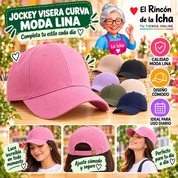 RI-ML-00572 Jockey Visera Curva Moda Lina Diseño 900801