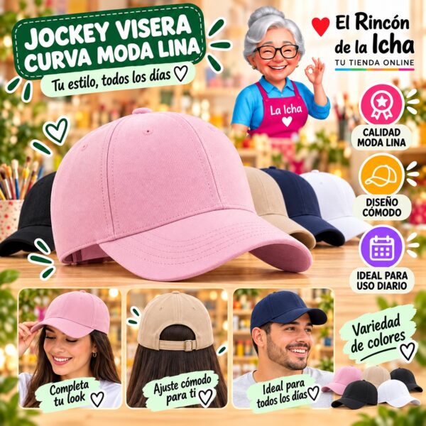 RI-ML-00574 Jockey Visera Curva Moda Lina Diseño 900221
