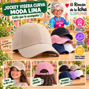 RI-ML-00576 Jockey Visera Curva Moda Lina Diseño 900099