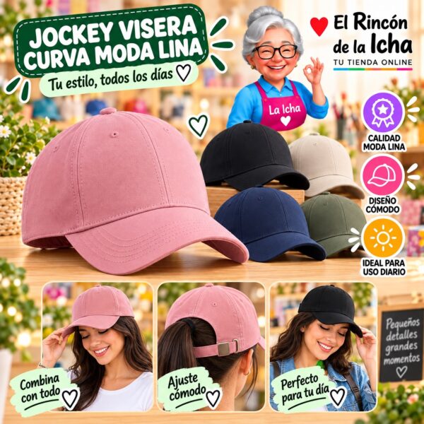 RI-ML-00578 Jockey Visera Curva Moda Lina Diseño 900574