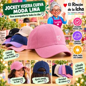 RI-ML-00579 Jockey Visera Curva Moda Lina Diseño 900709