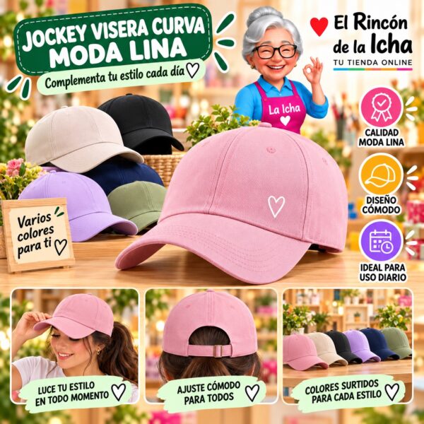 RI-ML-00584 Jockey Visera Curva Moda Lina Diseño 900700