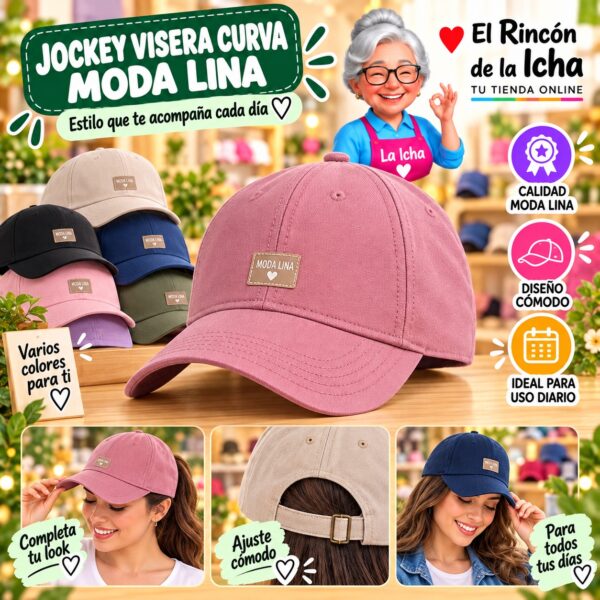 RI-ML-00587 Jockey Visera Curva Moda Lina Diseño 900734