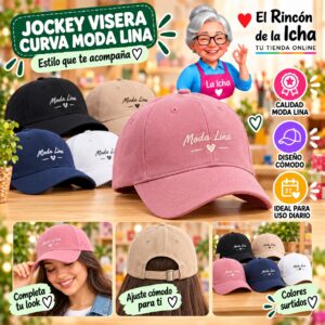 RI-ML-00590 Jockey Visera Curva Moda Lina Diseño 900591