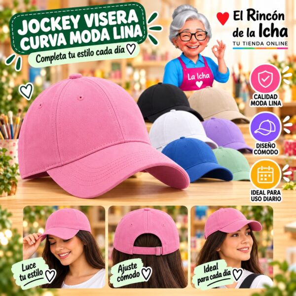 RI-ML-00597 Jockey Visera Curva Moda Lina Diseño 900321