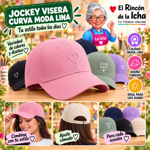 RI-ML-00605 Jockey Visera Curva Moda Lina Diseño 900568