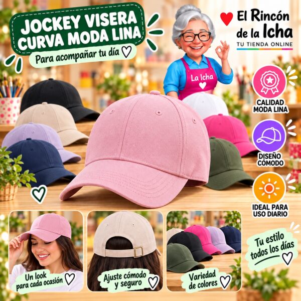 RI-ML-00609 Jockey Visera Curva Moda Lina Diseño 900714