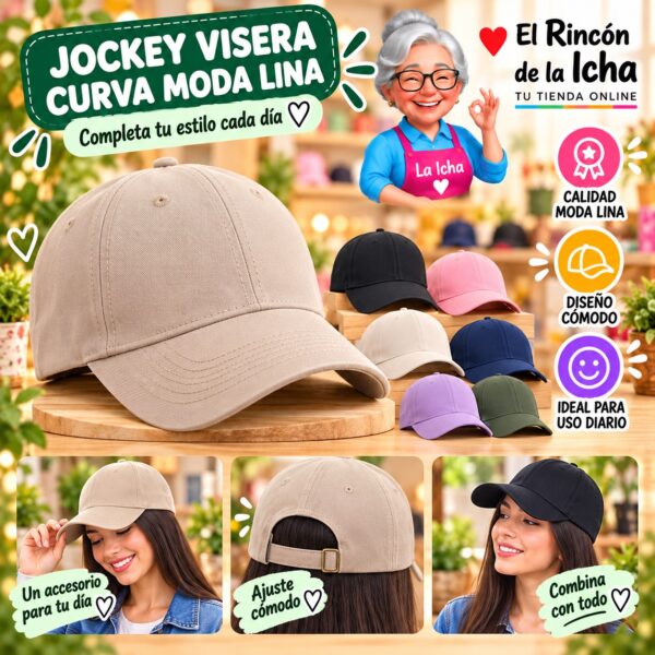 RI-ML-00611 Jockey Visera Curva Moda Lina Diseño 900715