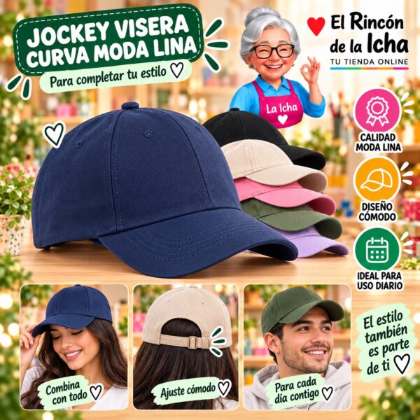 RI-ML-00612 Jockey Visera Curva Moda Lina Diseño 900607