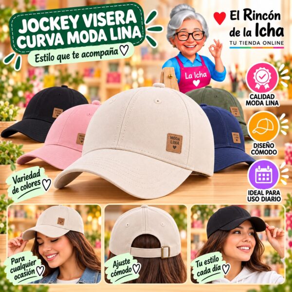 RI-ML-00616 Jockey Visera Curva Moda Lina Diseño 900554