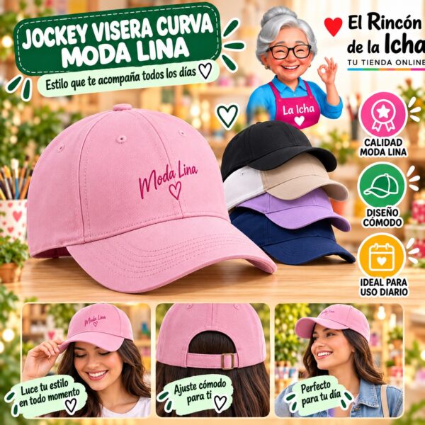 RI-ML-00619 Jockey Visera Curva Moda Lina Diseño 900647