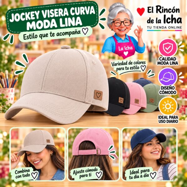 RI-ML-00621 Jockey Visera Curva Moda Lina Diseño 900614