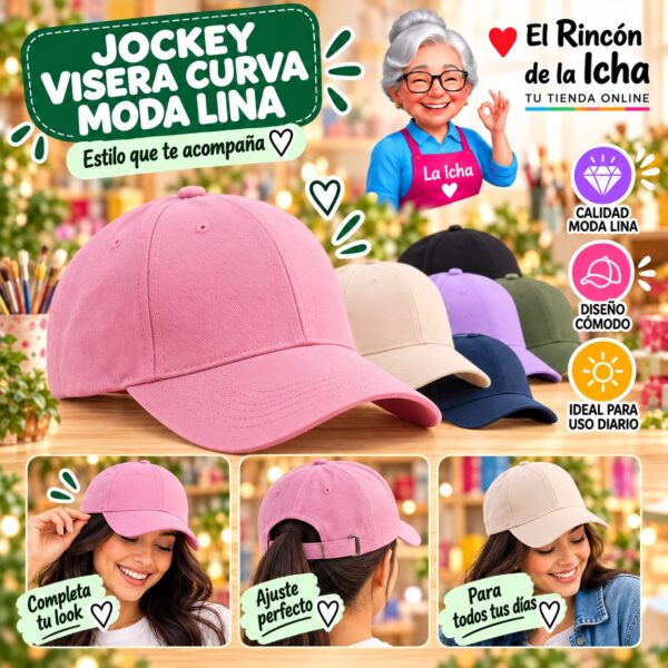 RI-ML-00622 Jockey Visera Curva Moda Lina Diseño 900645