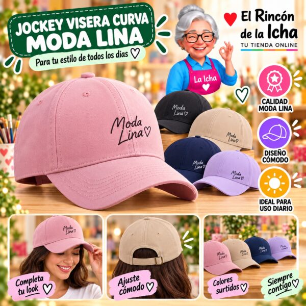 RI-ML-00625 Jockey Visera Curva Moda Lina Diseño 900600