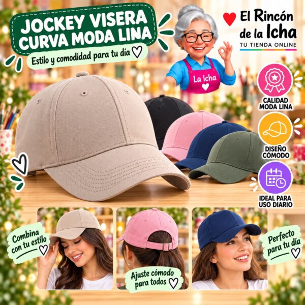 RI-ML-00627 Jockey Visera Curva Moda Lina Diseño 900603