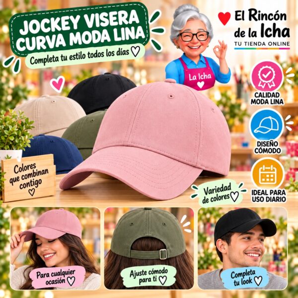 RI-ML-00628 Jockey Visera Curva Moda Lina Diseño 900604