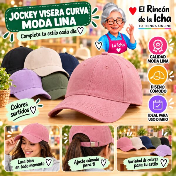 RI-ML-00632 Jockey Visera Curva Moda Lina Diseño 900719