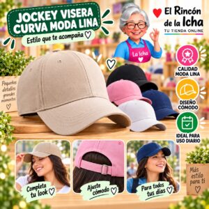 RI-ML-00635 Jockey Visera Curva Moda Lina Diseño 900507