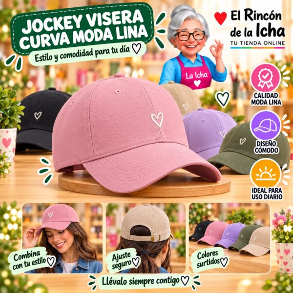 RI-ML-00636 Jockey Visera Curva Moda Lina Diseño 900743