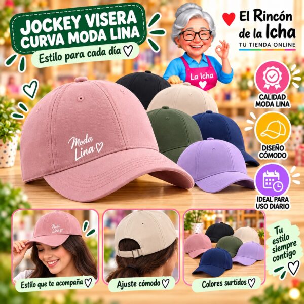 RI-ML-00639 Jockey Visera Curva Moda Lina Diseño 900577