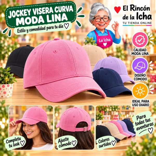 RI-ML-00641 Jockey Visera Curva Moda Lina Diseño 900735
