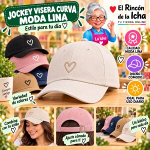 RI-ML-00642 Jockey Visera Curva Moda Lina Diseño 900516