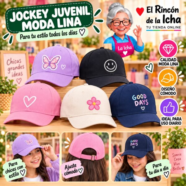 RI-ML-00646 Jockey Juvenil Moda Lina Diseño 900657