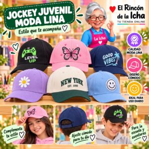 RI-ML-00649 Jockey Juvenil Moda Lina Diseño 900660