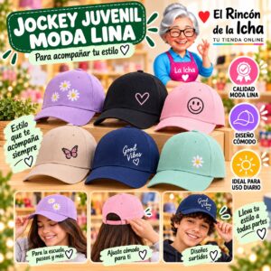 RI-ML-00653 Jockey Juvenil Moda Lina Diseño 900665