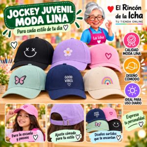 RI-ML-00655 Jockey Juvenil Moda Lina Diseño 900675
