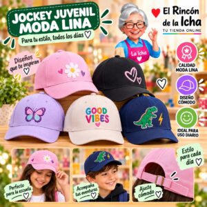 RI-ML-00656 Jockey Juvenil Moda Lina Diseño 900676