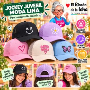 RI-ML-00657 Jockey Juvenil Moda Lina Diseño 900679