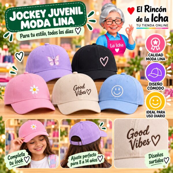 RI-ML-00658 Jockey Juvenil Moda Lina Diseño 900669