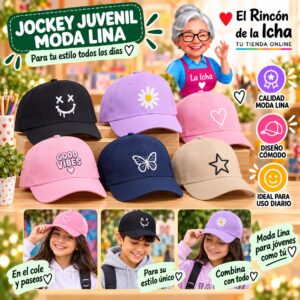 RI-ML-00659 Jockey Juvenil Moda Lina Diseño 900670