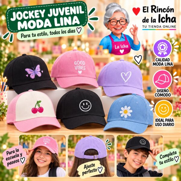 RI-ML-00660 Jockey Juvenil Moda Lina Diseño 900673