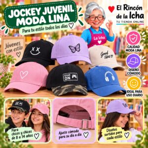 RI-ML-00662 Jockey Juvenil Moda Lina Diseño 900674
