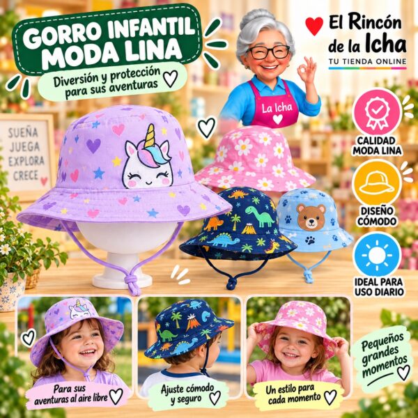 RI-ML-00677 Gorro Infantil Moda Lina Diseño 920503