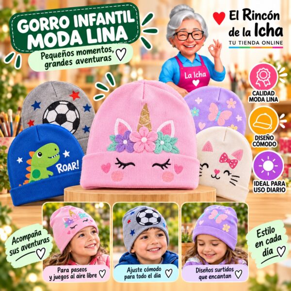 Gorro Infantil Moda Lina Diseño 920612