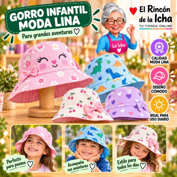 RI-ML-00695 Gorro Infantil Moda Lina Diseño 920502