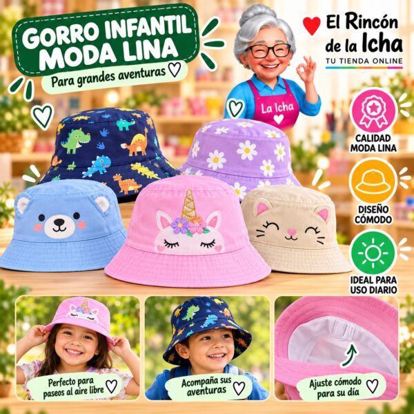 RI-ML-00704 Gorro Infantil Moda Lina Diseño 920412
