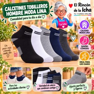 Calcetines Tobilleros Hombre Moda Lina Diseño 600042